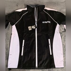 Proviz Black and White Men's Ski Jacket